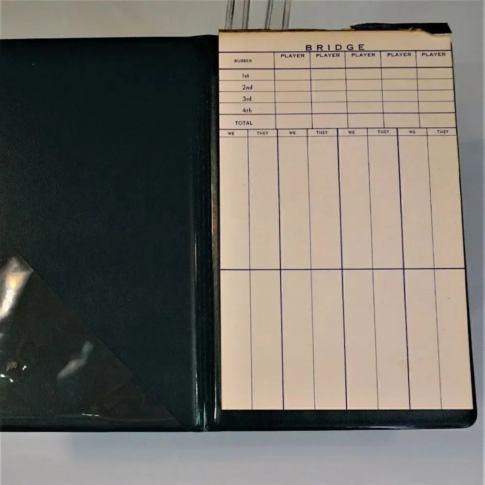 Bridge Score Pad Book Penworthy Vintage Vinyl Cover
